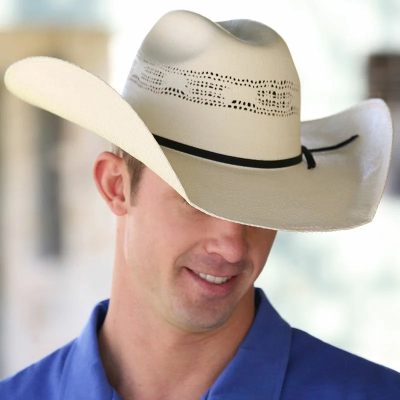 Resistol 7X Ringer Straw Cowboy Hat - Image 2