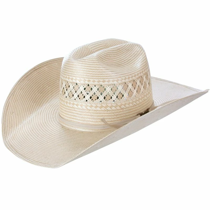 American Hats 15 Star Tan 4-1/2in. Brim Straw Cowboy Hat - Image 2