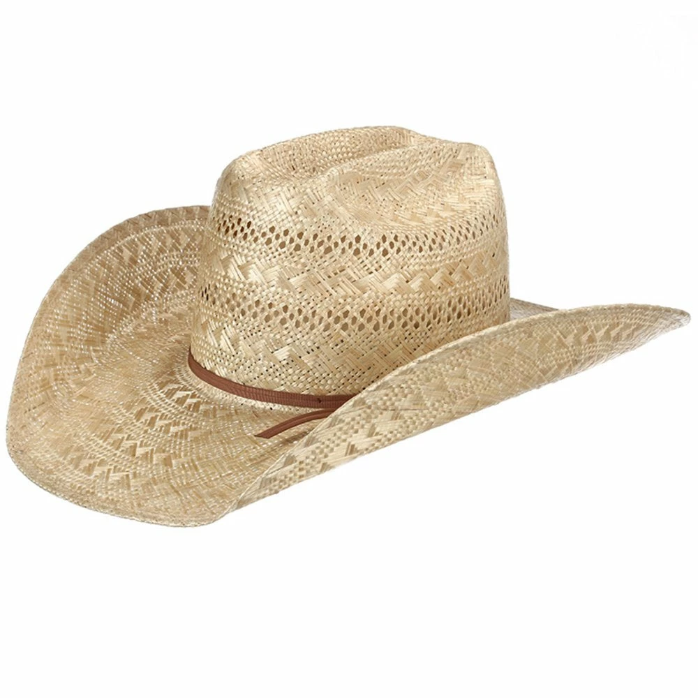 American Round Oval Sisal Vented Open Crown 4-1/4in. Brim Straw Hat