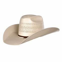 American Hats Ivory Triple Vent 4 1/4in. Brim Straw Cowboy Hat