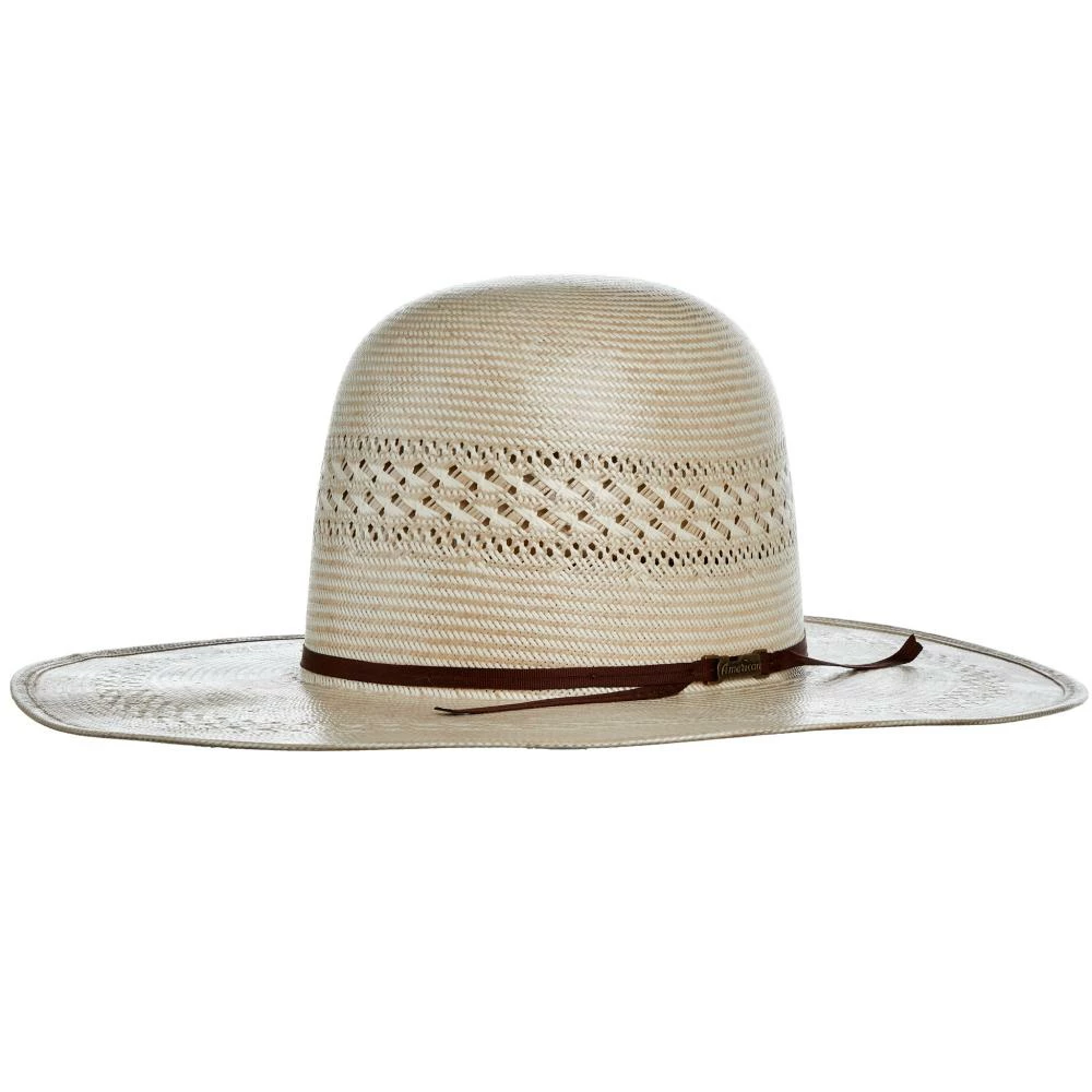 American Hats Tuf Cooper Collection 20 Star Ivory-Tan Fancy Weave 4-1/4in. Brim Straw Cowboy Hat 3 American Hats Tuf Cooper Collection 20 Star Ivory-Tan Fancy Weave 4-1/4in. Brim Straw Cowboy Hat