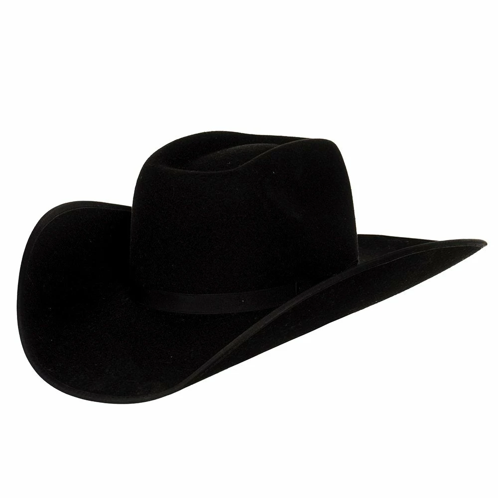 Resistol Resistol 4X Tuff Hedeman Holt B Black Felt Cowboy Hat