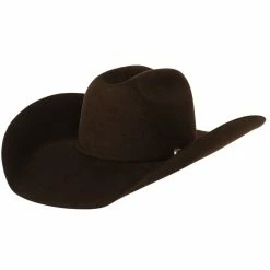 Rodeo King 7X Chocolate 5in. Brim Open Crown Self Band Felt Hat