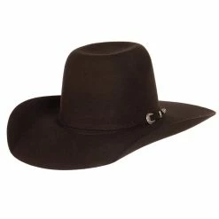Resistol Youth Chocolate Pay Window Jr Felt Cowboy Hat