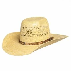 Youth Twister Toast Bangora Cool Hand Luke Precreased Straw Hat
