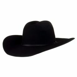 Ariat Black 6X 4 1/4in. Brim Cattleman's Precreased Felt Cowboy Hat A7630401