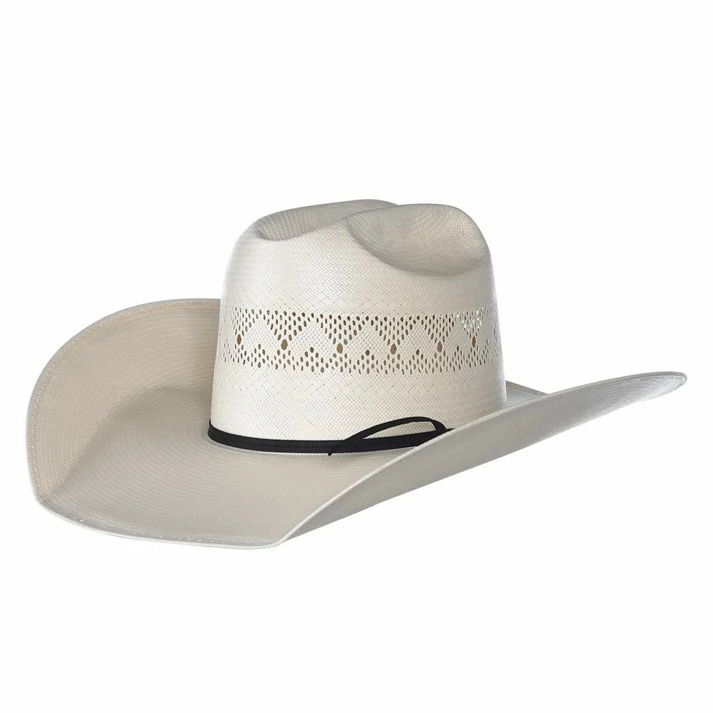 Rodeo King Ivory High Point Shantung 4 1/2in. Brim Open Crown Straw Hat 3 Rodeo King Ivory High Point Shantung 4 1/2in. Brim Open Crown Straw Hat