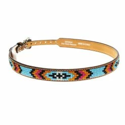 M+F Brown 3/4in. Embroidered Hat Band