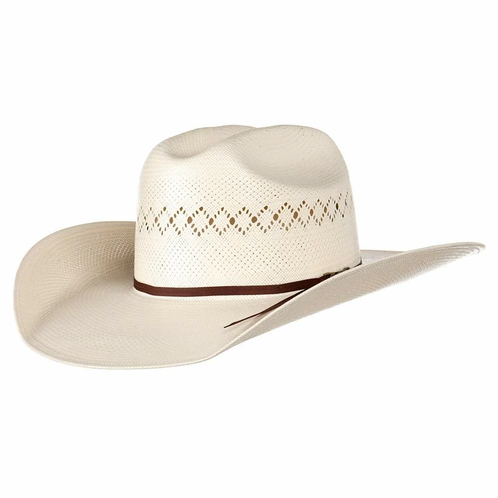American Hats American Hat Co Ivory 8400 4 1/4in. Brim Rancher Crease Straw Cowboy Hat - Image 5