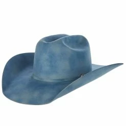 Jw Brooks Custom Hats 50X Robins Egg Smoke 4 1/2in. Brim Felt Cowboy Hat