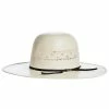 American Hats AHC Ivory 7210 4 1/2in. Brim Open Crown Straw Cowboy Hat