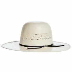 American Hats AHC Ivory 7210 4 1/2in. Brim Open Crown Straw Cowboy Hat