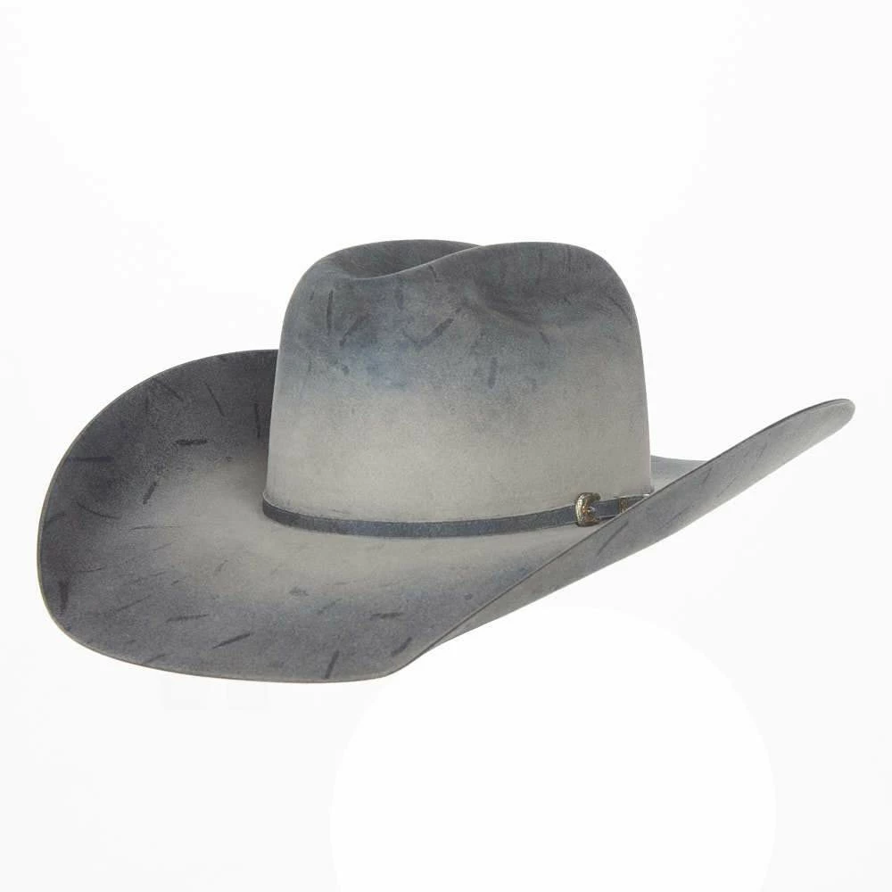 Jw Brooks Custom Hats 50X Blue Roan 4 1/2in. Brim Felt Cowboy Hat 3 Jw Brooks Custom Hats 50X Blue Roan 4 1/2in. Brim Felt Cowboy Hat