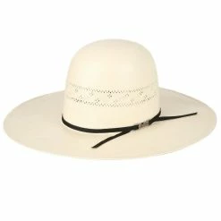 American Hats 20 Star Premium Shantung Fancy Weave Open Crown 4-1/4in. Straw Cowboy Hat