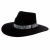 M&F Girls Pinch Front Black Fashion Hat 3 1/2` Brim 2 M&F Girls Pinch Front Black Fashion Hat 3 1/2` Brim -NRS World Sales 148587 default l