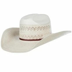 American Hats AHC 6900 Racher Drilex 2 Cord Chocolate Band 4 1/4in. Brim Straw Cowboy Hat