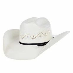 American Hats AHC 7420 2 Cord Black Band 4 1/4in. Brim Straw Cowboy Hat