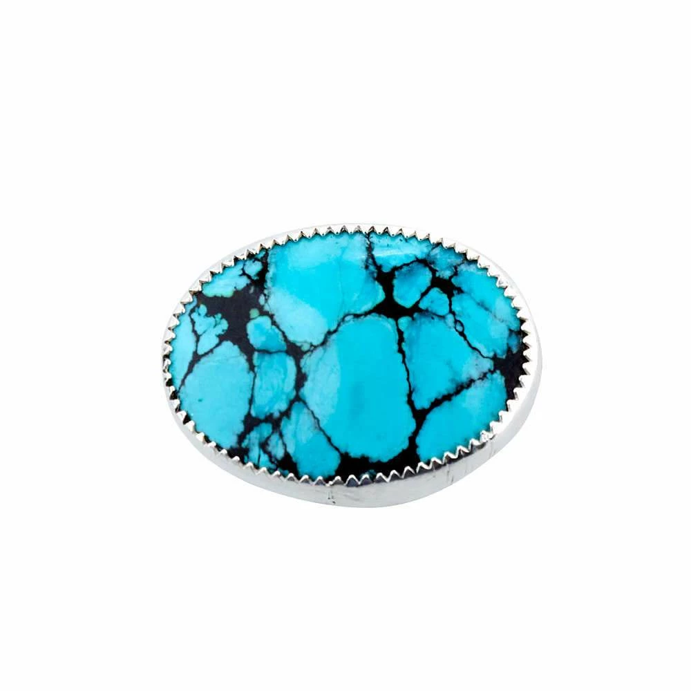 T5 Silver Turquoise Hat Slide 3 T5 Silver Turquoise Hat Slide