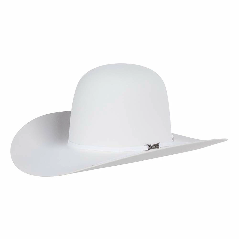 American Hats AHC 6X White 2 Cord White Band 4 1/4in. Brim Felt Hat