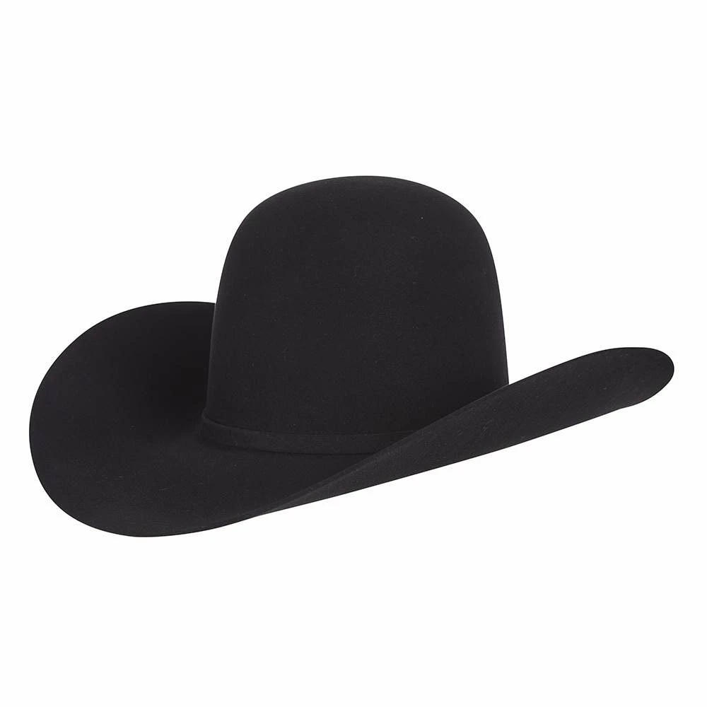 American Hats 7X Black 4 /4in. Brim Open Crown Felt Cowboy Hat 3 American Hats 7X Black 4 /4in. Brim Open Crown Felt Cowboy Hat