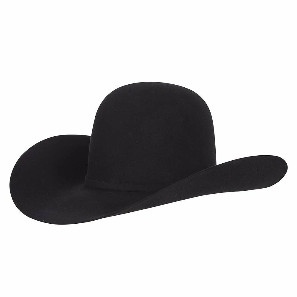 American Hats 10X Black Open Crown Felt Cowboy Hat 3 American Hats 10X Black Open Crown Felt Cowboy Hat