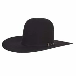 Rodeo King 100X Black 4 1/2in. Brim Felt Cowboy Hat