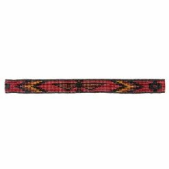 Austin Accent Inc. 7/8in. Beaded Stretch Eagle Black And Red Hat Band