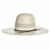 American Hats AHC 5200 2 Cord Steel 4 1/4in. Brim Open Crown Straw Cowboy Hat