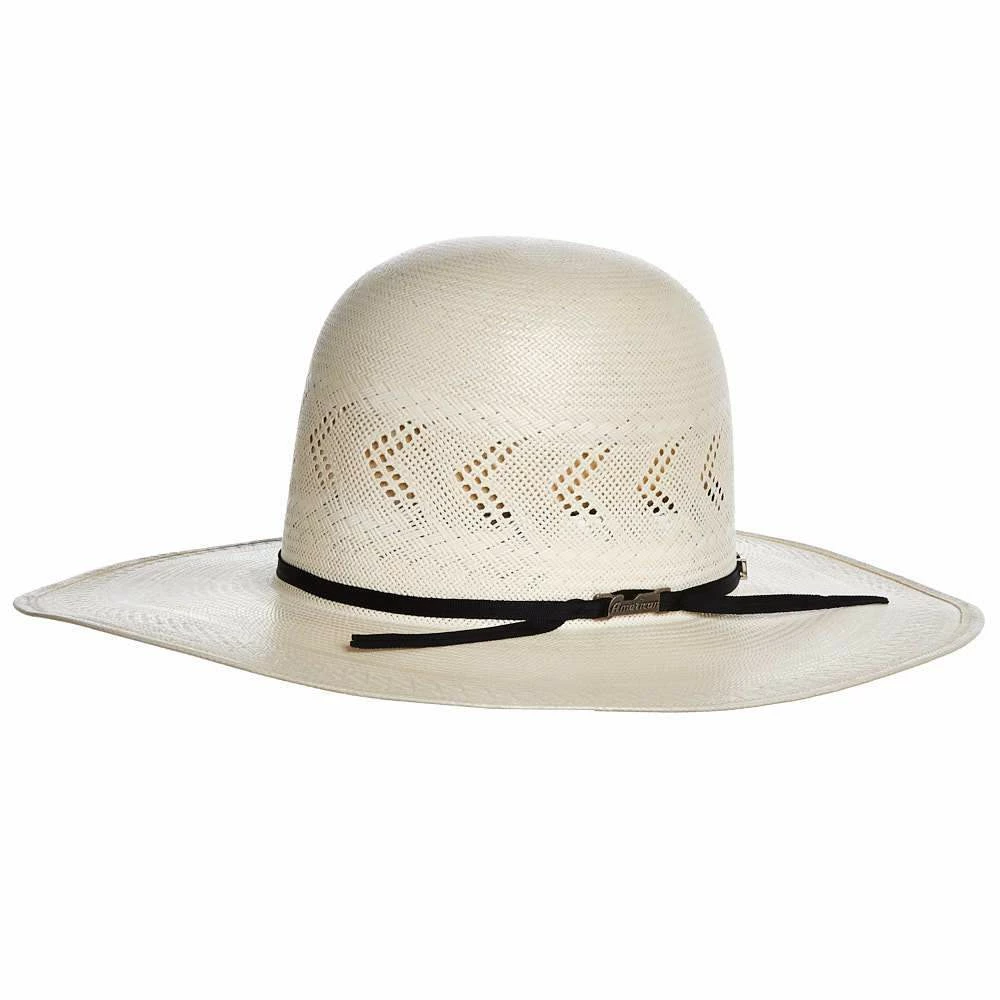 American Hats AHC JC4210 2 Cord Black Band 4 1/4in. Brim Open Crown Straw Cowboy Hat 3 American Hats AHC JC4210 2 Cord Black Band 4 1/4in. Brim Open Crown Straw Cowboy Hat