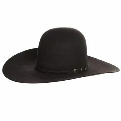 Rodeo King 7X Charcoal 5in. Brim Open Crown Felt Cowboy Hat