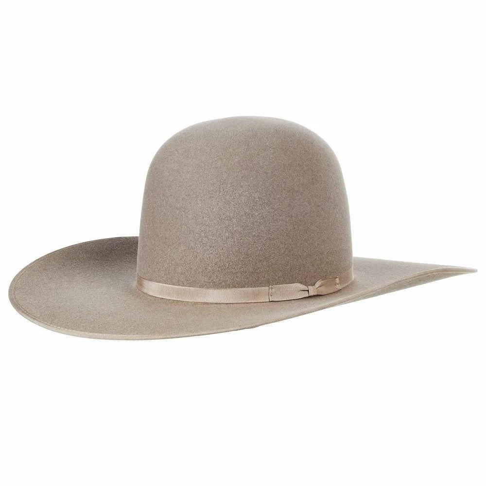 Rodeo King 7X Ash/Natural Bound Edge Open Crown 4-1/2in. Brim Natural Band Felt Cowboy Hat 3 Rodeo King 7X Ash/Natural Bound Edge Open Crown 4-1/2in. Brim Natural Band Felt Cowboy Hat