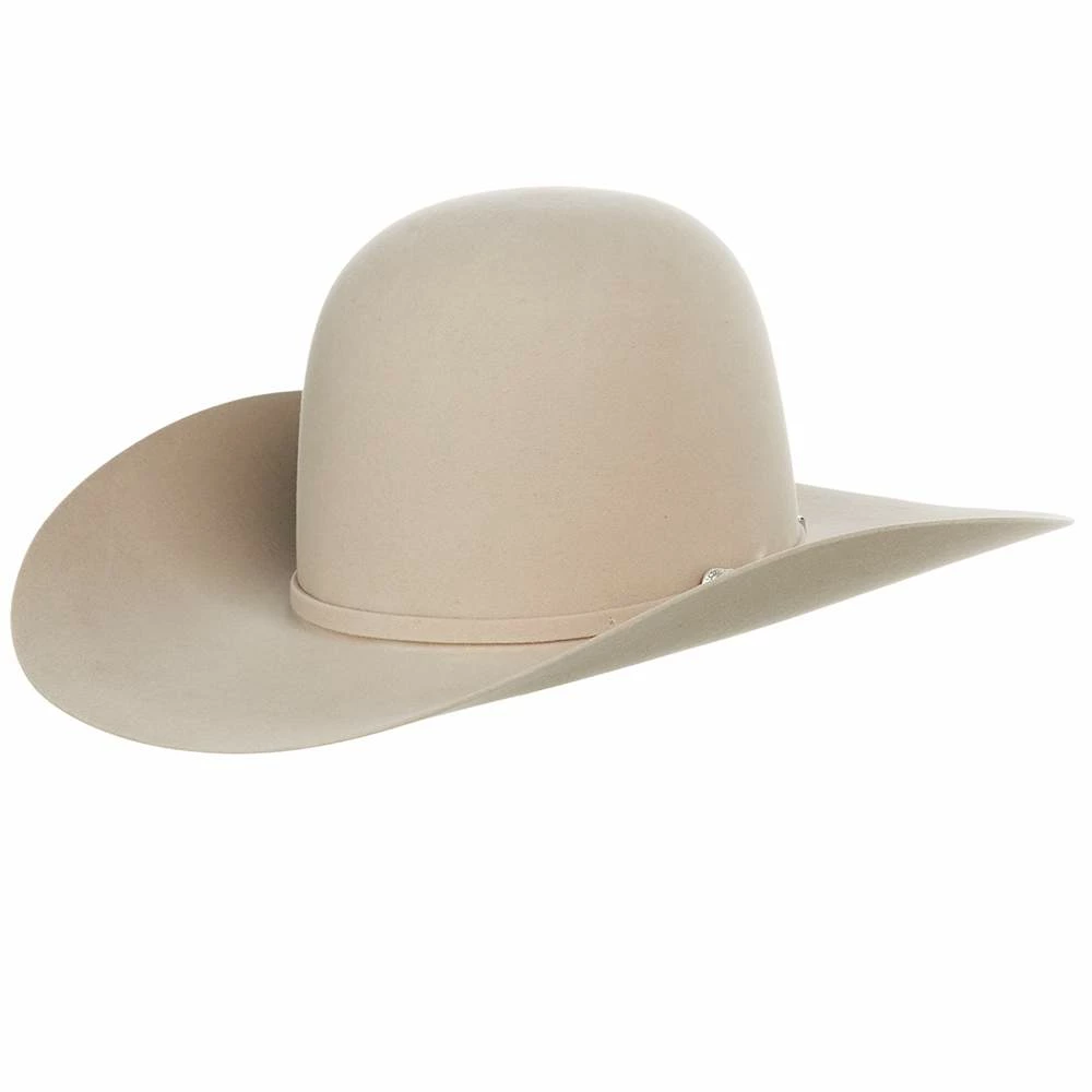 American Hats AHC 7X Silverbelly Self Band 4 1/4in. Brim Round Oval Open Crown Cowboy Hat 3 American Hats AHC 7X Silverbelly Self Band 4 1/4in. Brim Round Oval Open Crown Cowboy Hat