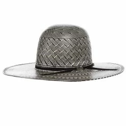 American Hats AHC 6210 Fancy Vent Ivory 4 1/4in. Brim Round Oval Open Crown Cowboy Hat