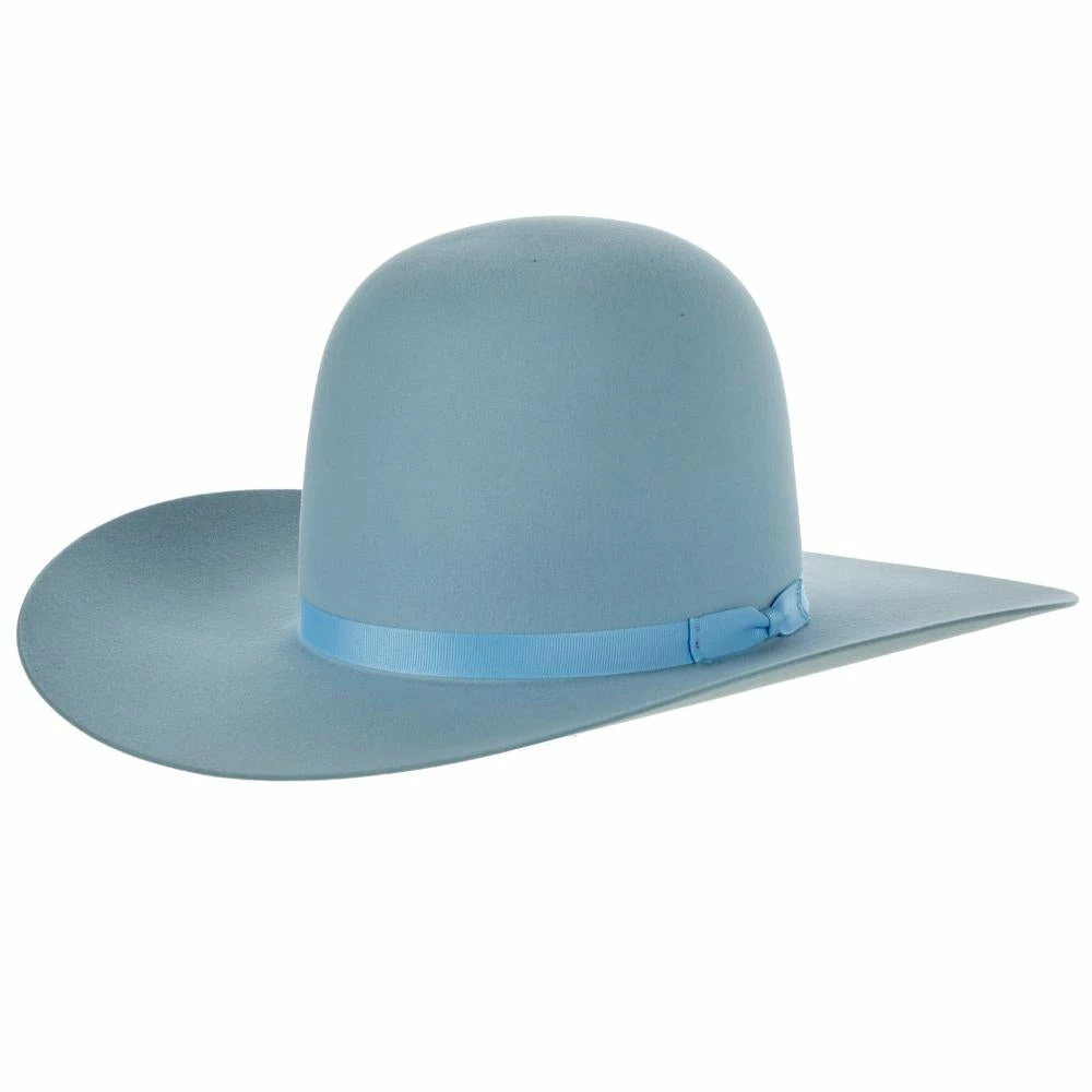 Rodeo King 7X Powder Blue 4 Inch Brim Open Crown Felt Hat 3 Rodeo King 7X Powder Blue 4 Inch Brim Open Crown Felt Hat