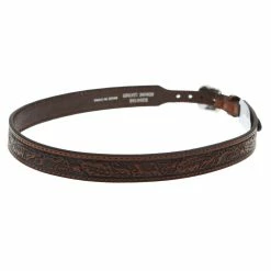 MF Brown 7/8in. Floral Embossed Hat Band