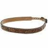 MF 3/4in. Floral Tooled With White Underlay Hat Band -NRS World Sales 160669 default l