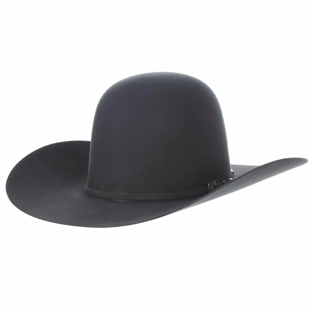 American Hats AHC 100X Steel Self Band 4 1/4in. Brim Open Crown Felt Cowboy Hat