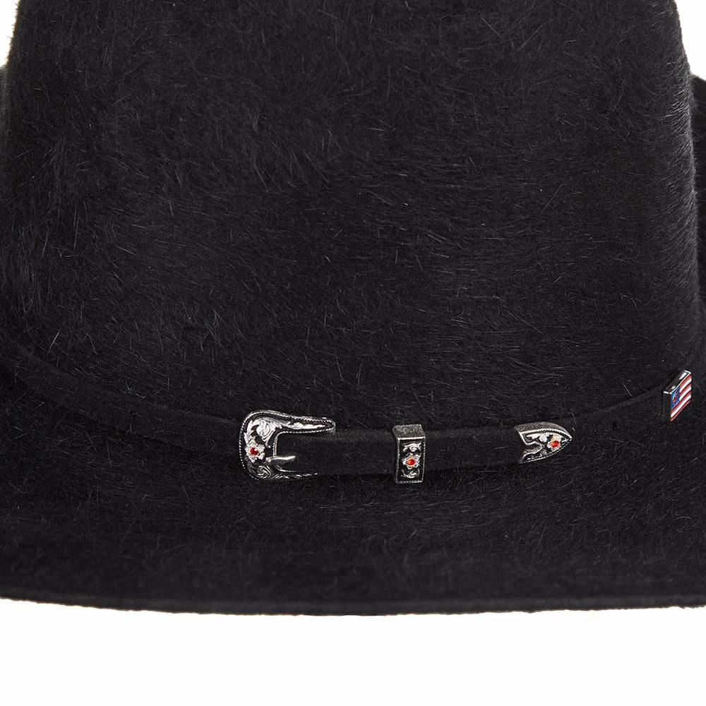 American Hats 20X Grizzly Black 4 1/4in. Brim Felt Cowboy Hat - Image 4