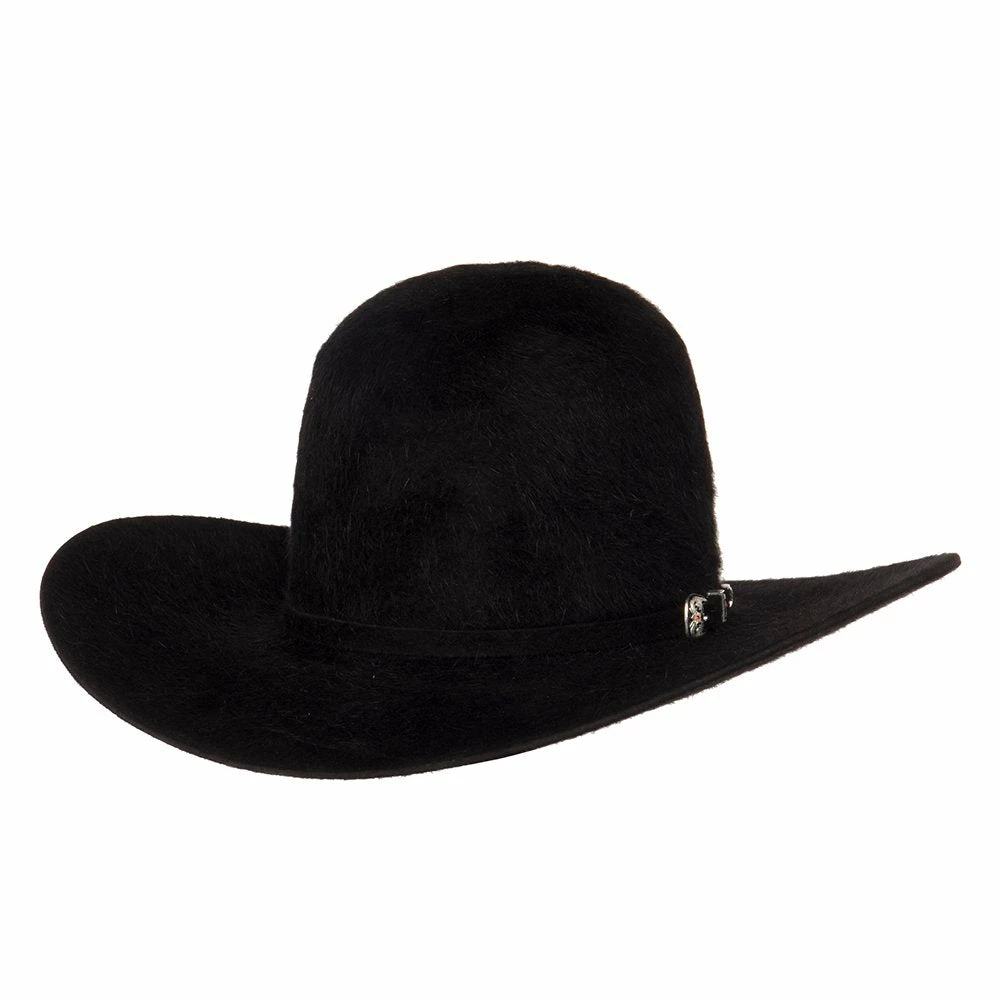 American Hats 20X Grizzly Black 4 1/4in. Brim Felt Cowboy Hat - Image 5