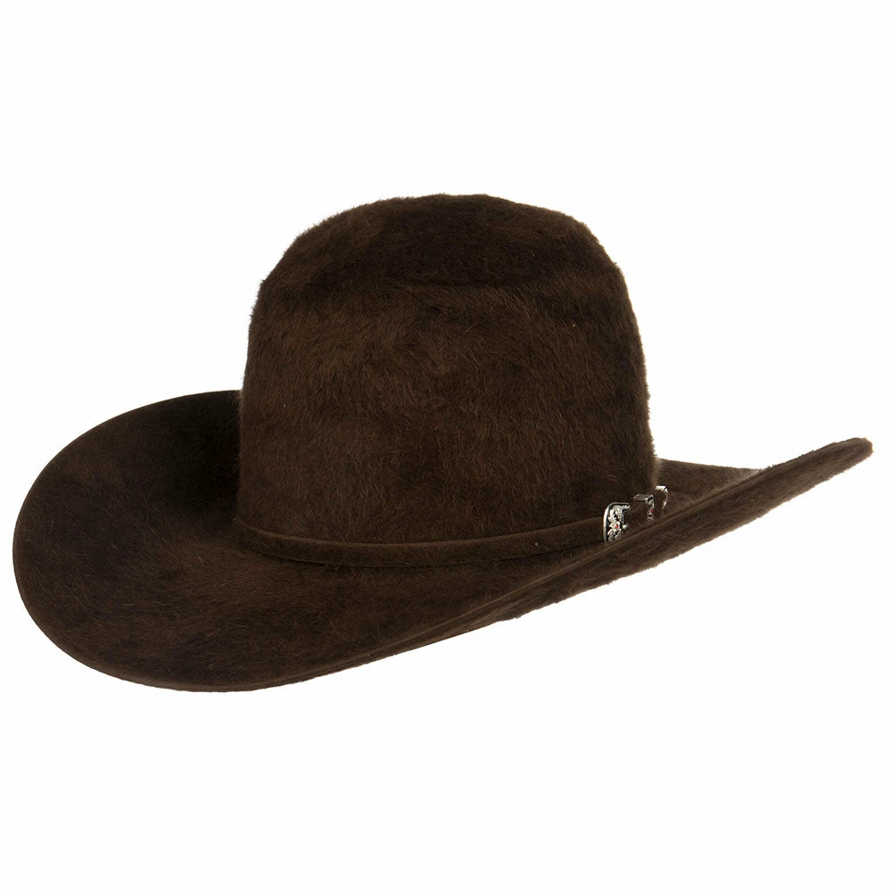 American Hats 20X Chocolate Grizzly Felt Hat 4 1/4in. Brim Felt Cowboy Hat - Image 3