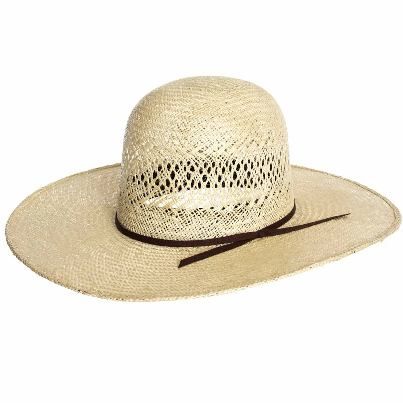 Rodeo King Jute Open Crown 4-1/2in. Brim Straw Cowboy Hat 2 Rodeo King Jute Open Crown 4-1/2in. Brim Straw Cowboy Hat