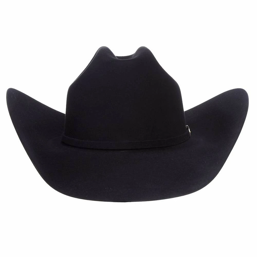 American Hats AHC 40X Rancher Crease Black Self Band 4 1/2in. Brim Felt Cowboy Hat 4 American Hats AHC 40X Rancher Crease Black Self Band 4 1/2in. Brim Felt Cowboy Hat - Image 2