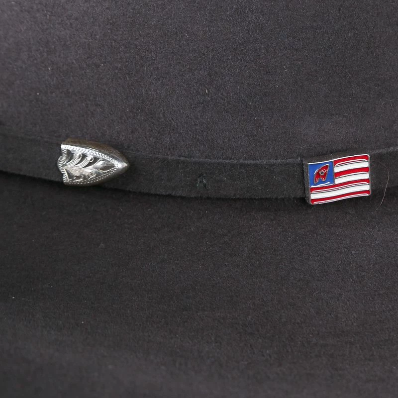 American Hats 40X Steel Open Crown 4-1/4in. Brim Felt Cowboy Hat - Image 3