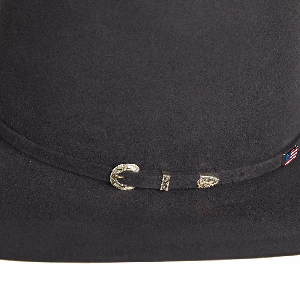 American Hats 40X Steel Open Crown 4-1/4in. Brim Felt Cowboy Hat - Image 5