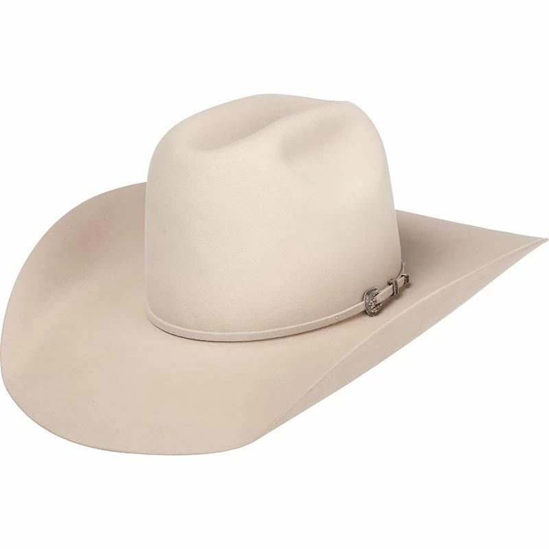 American Hats American 200X Silver Belly 4-1/4in. Brim Felt Cowboy Hat 3 American Hats American 200X Silver Belly 4-1/4in. Brim Felt Cowboy Hat
