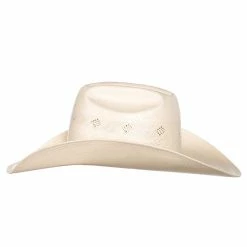 American Hats Fancy Vent Ivory Black 4-1/4in. Brim Round Oval Straw Cowboy Hat 9 American Hats Fancy Vent Ivory Black 4-1/4in. Brim Round Oval Straw Cowboy Hat -NRS World Sales 7200S2CBLK42RO 21