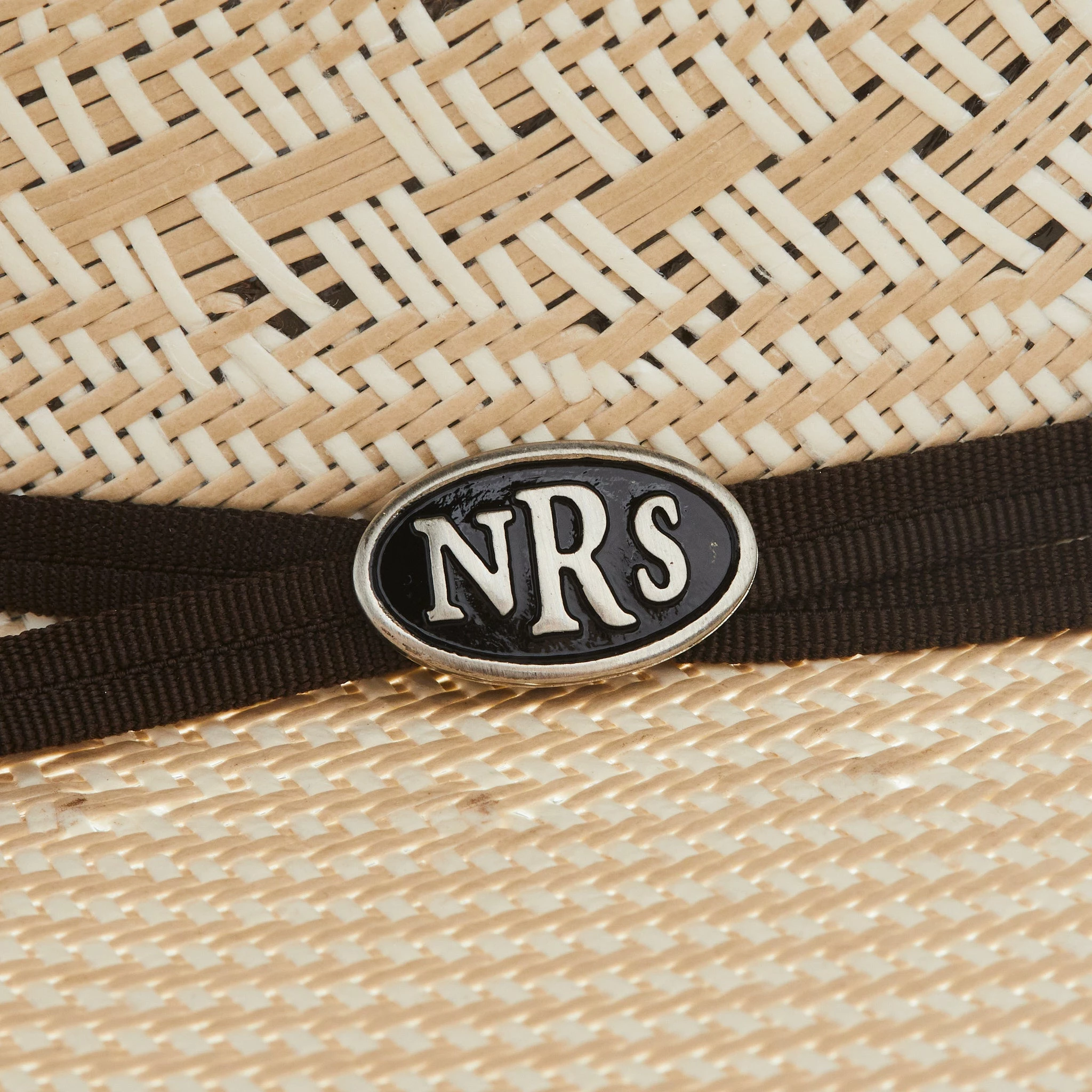 NRS 20X Two Tone With Diamond Vent 4 1/4 Inch Brim Open Crown Straw Cowboy Hat - Image 2