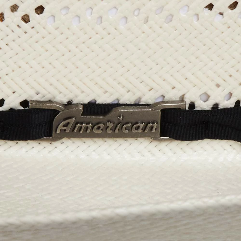 American Hats AHC 7410 Rancher Drilex Vented Solid Weave Fancy Ivory 4 1/4in. Brim Cowboy Hat - Image 4