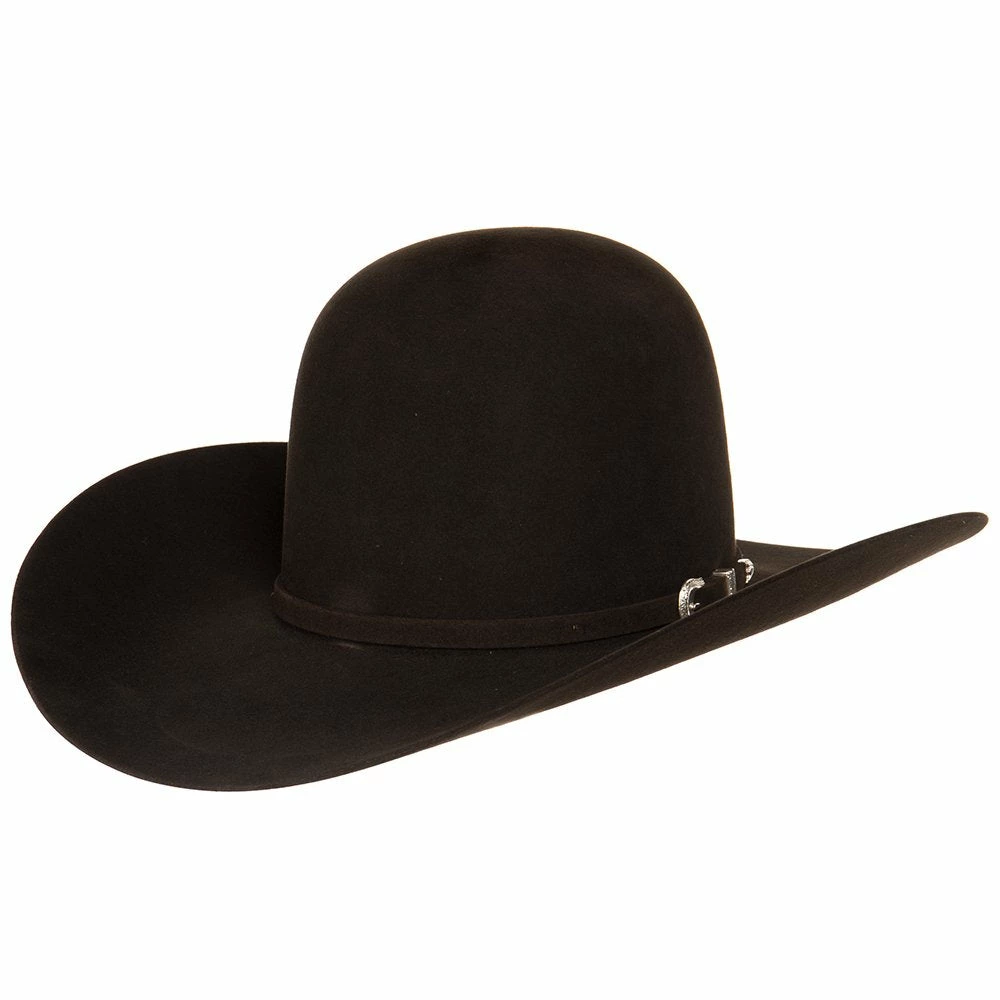 American Hats 7X Chocolate Open Crown 4-1/4 Brim Felt Cowboy Hat - Image 2