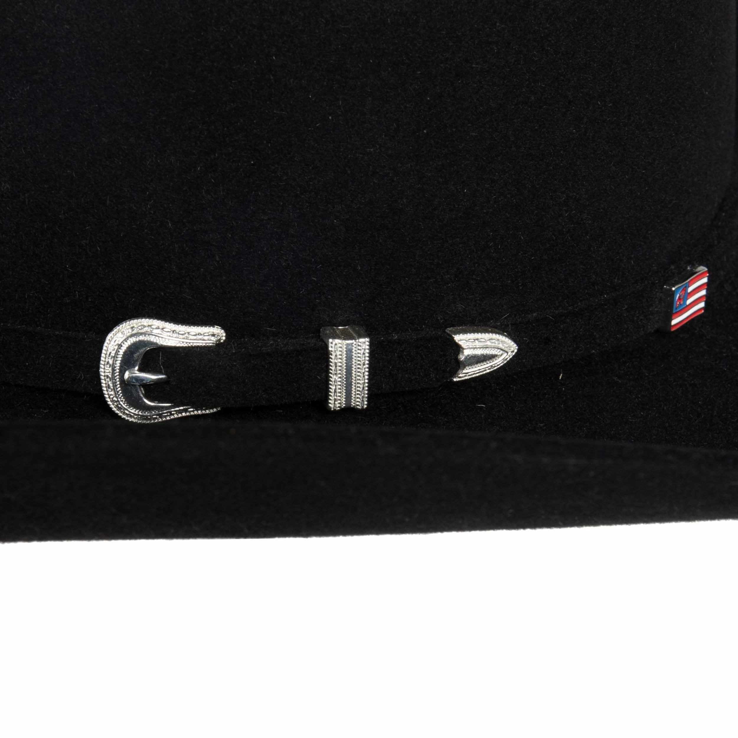 American Hats 7X Black Rancher Crease 4 1/4in. Brim Felt Cowboy Hat - Image 4